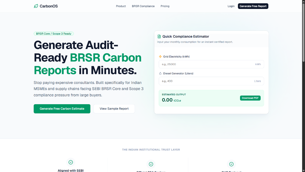 CarbonOS project interface preview