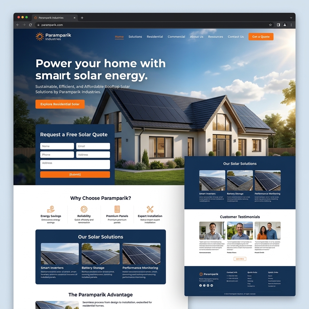Paramparik Industries project interface preview
